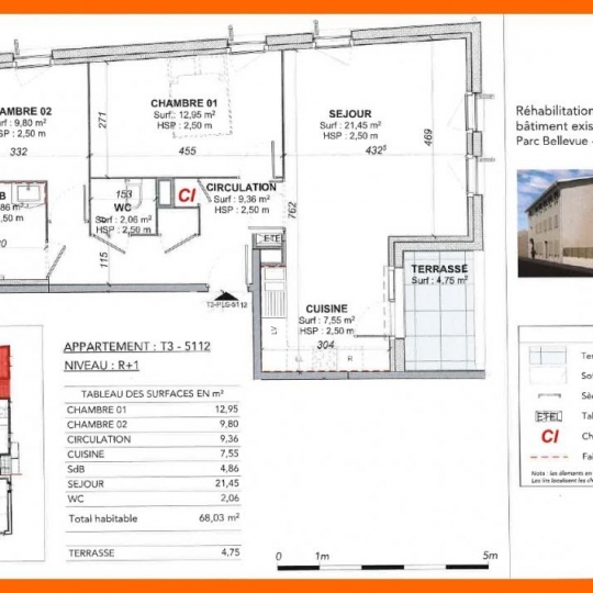  Pays de l'ain immobilier : Appartement | MONTLUEL (01120) | 68 m2 | 184 000 € 