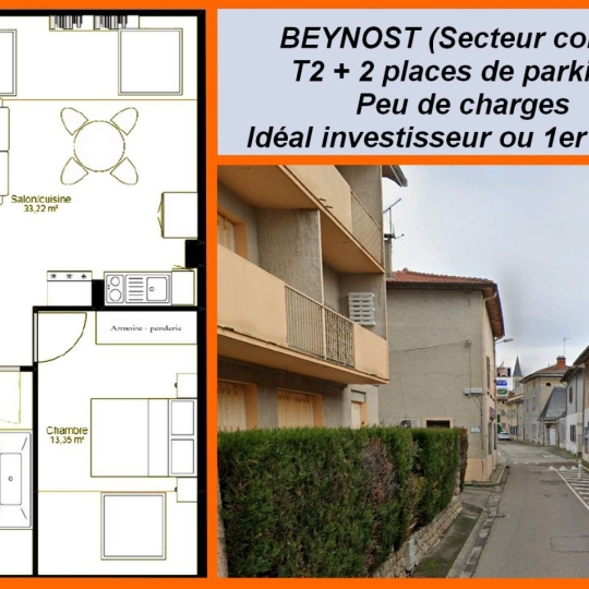  Pays de l'ain immobilier : Appartement | BEYNOST (01700) | 38 m2 | 158 000 € 