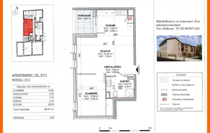 Pays de l'ain immobilier : Appartement | MONTLUEL (01120) | 49 m2 | 148 000 € 