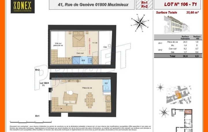 Pays de l'ain immobilier : Appartement | MEXIMIEUX (01800) | 36 m2 | 157 946 € 